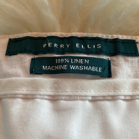 Perry Ellis Linen Shorts with Drawstring - Picture 7 of 8